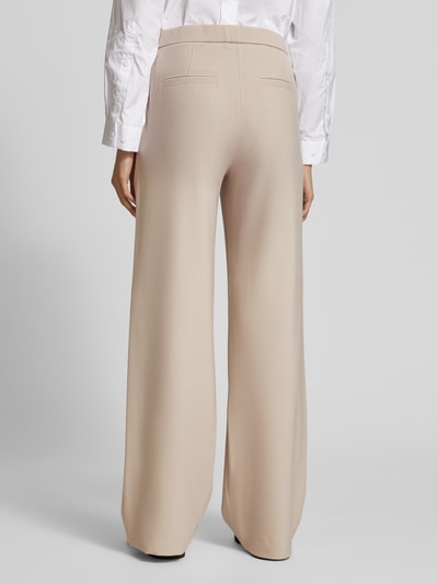 Raffaello Rossi Wide leg stoffen broek met structuurmotief, model 'PALINA' Beige - 5