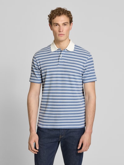 Selected Homme Regular Fit Poloshirt aus Baumwoll-Mix Modell 'BLAZE' Blau 4