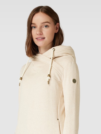 Ragwear Hoodie met steekzakken, model 'Happenn' Ecru gemêleerd - 3