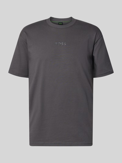 BOSS Green Regular Fit T-Shirt aus reiner Baumwolle Modell 'TEE 10' Mittelgrau 2