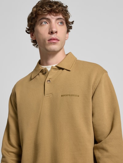 Marc O'Polo Denim Regular Fit Sweatshirt aus reiner Baumwolle Beige 3