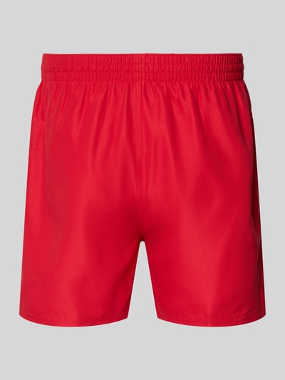 Produktfoto, Badeshorts mit Logo-Stitching und Eingrifftaschen van Nike, heren zwembroek, relaxed fit, elastische band, rood, zij-steekzakken