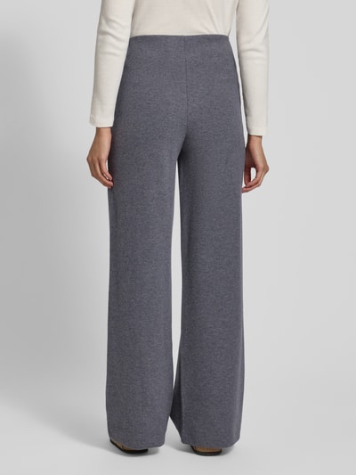 Marc O'Polo Spodnie szerokie z mieszanki bawełny Ciemnoszary melanż 5