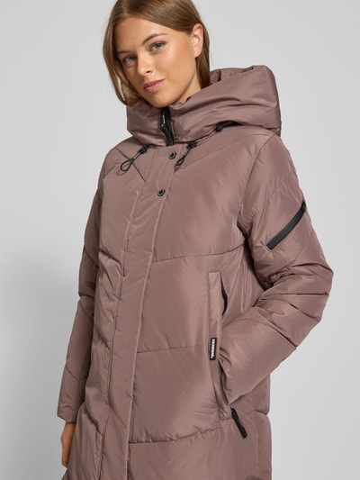 khujo Płaszcz pikowany z kapturem model ‘JANGE’ Szarobrązowy 3