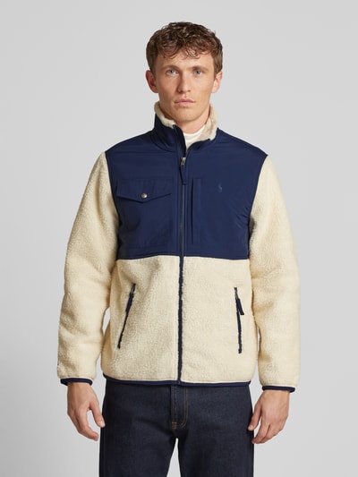 Polo Ralph Lauren Fleecejacke mit Label-Stitching Offwhite 4