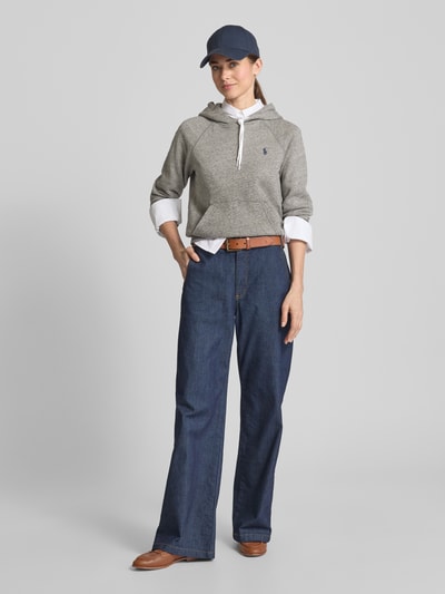 Polo Ralph Lauren Bluza z kapturem i wyhaftowanym logo Średnioszary melanż 1