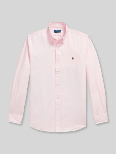 Polo Ralph Lauren Vrijetijdsoverhemd met geborduurd logo Felroze - 2