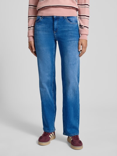 Only Straight fit jeans van katoenmix, model 'BLUSH' Jeansblauw - 4