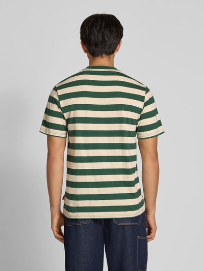Dickies T-shirt met labelpatch, model 'RIVERGROVE' Donkergroen - 5