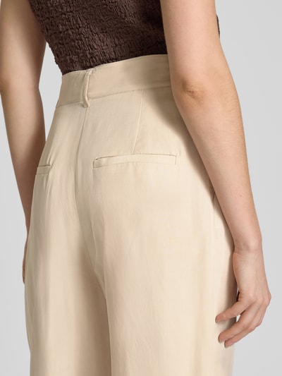 Jake*s Studio Woman Hose aus Lyocell-Leinen-Mix mit Gesäßtaschen Sand 3