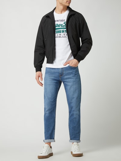 Levi's® Tapered fit jeans met stretch, model '502™' Jeansblauw - 1