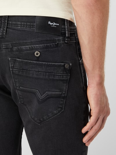 Pepe Jeans Regular Fit Jeans mit Stretch-Anteil Modell 'Spike' Anthrazit 3