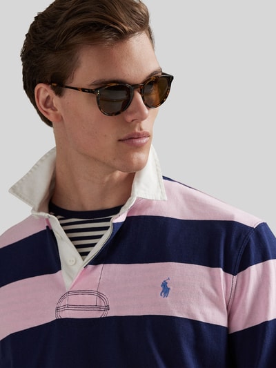 Polo Ralph Lauren Regular Fit Sweatshirt aus reiner Baumwolle Modell 'LS RUGBY M3' Rosa 3