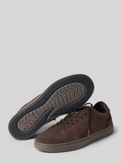 Geox Sneaker aus echtem Leder Modell 'Baltimoore' Dunkelbraun 4