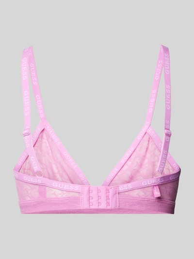 Guess Triangel-BH mit Label-Prints Modell 'EDYTHA' Pink 3