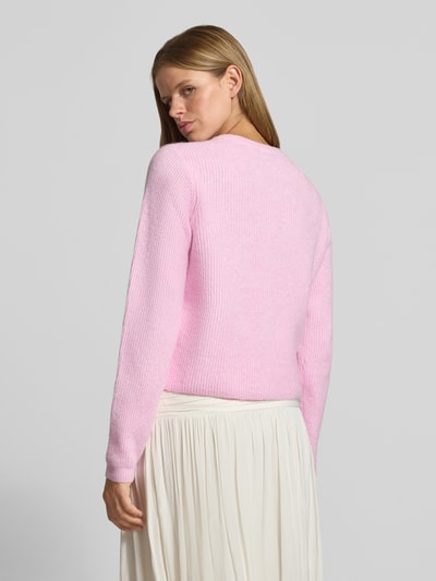PIECES Strickjacke mit Woll-Anteil Modell 'SILLY' Hellgelb 5