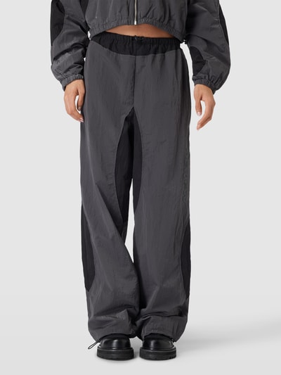 Review Parachute Tracksuit Pants aus Nylon Two-Toned Black 4