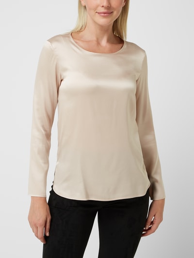 MaxMara Leisure Blusenshirt aus Seide-Elasthan-Mix Modell 'Moldava' Rose 4