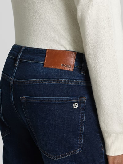 BOSS Orange Regular Fit Jeans aus Baumwoll-Mix Modell 'RE.MAINE' Dunkelblau 3