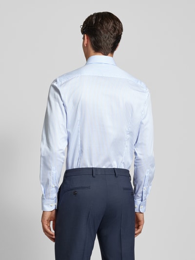 Jake*s Slim fit zakelijk overhemd met kentkraag Bleu - 5