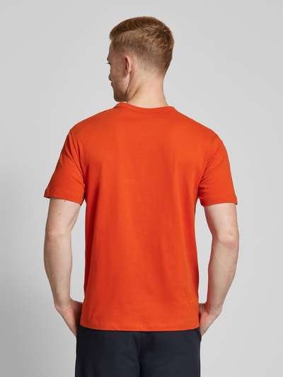 SAVE THE DUCK T-Shirt mit Logo-Patch Modell 'Bram' Orange 5