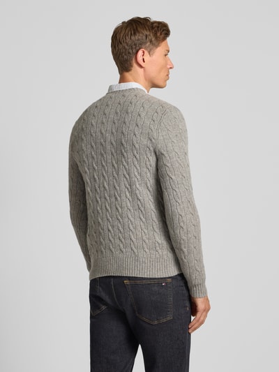Polo Ralph Lauren Regular fit gebreide pullover van een mix van wol en kasjmier Donkergrijs - 5