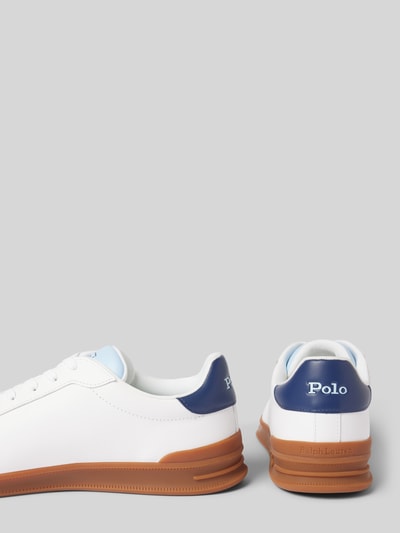 Polo Ralph Lauren Ledersneaker mit Logo-Stitching Weiss 2