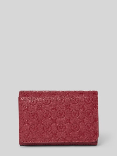 VALENTINO BAGS Portfel z detalem z logo model ‘SAMBA’ Czerwony 1