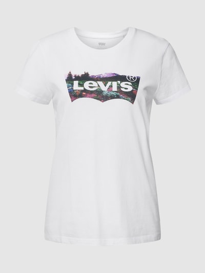 Levi's® T-Shirt mit Label-Print Modell 'Open' Weiss 2