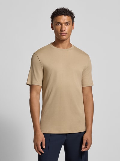 Casual Friday T-shirt van puur katoen, model 'NILO' Beige - 4