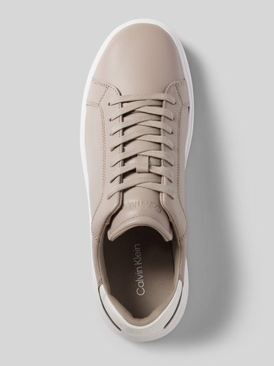 CK Calvin Klein Sneaker mit Schnürung in unifarbenem Design Beige 3