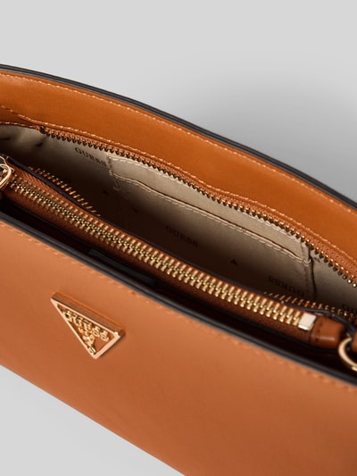 Guess Handtasche mit Label-Applikation Modell 'TALENT' Cognac 5