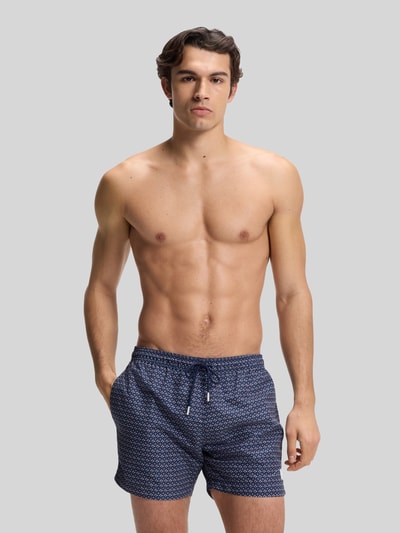BOSS Regular Fit Badeshorts mit Logo-Patch Modell 'VIBE' Rosa 3