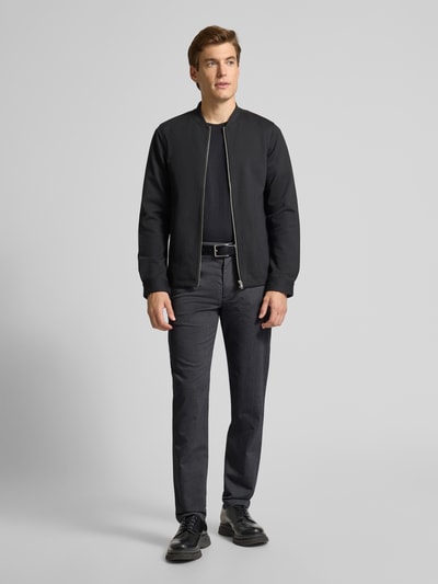 Cinque Slim fit stoffen broek met achterzakken, model 'Brody' Middengrijs - 1