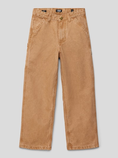 Jack & Jones Chino met siernaden, model 'ALEX' Camel - 1