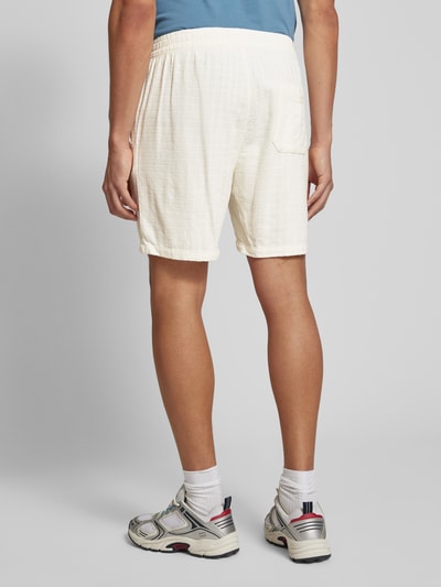 Only & Sons Loose fit korte broek met structuurmotief, model 'TEL' Offwhite - 5