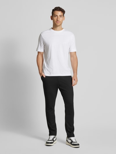 MCNEAL Regular fit sweatpants met structuurmotief Zwart - 1