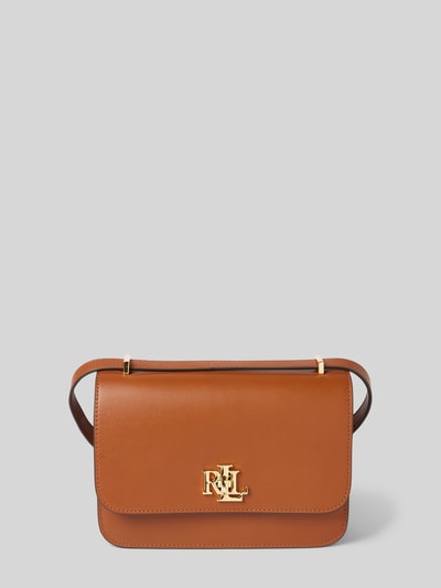 Lauren Ralph Lauren Handtasche mit Label-Applikation Modell 'SOPHEE' Cognac 1