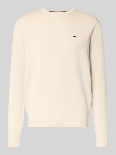 Fynch-Hatton Strickpullover mit gerippten Abschlüssen Offwhite 2