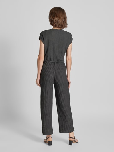 Jake*s Collection Jumpsuit in wikkellook Donkergrijs - 5