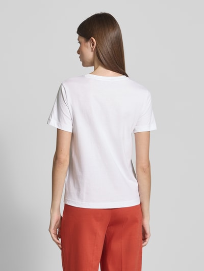 Gant Regular fit T-shirt van puur katoen met logopatch Wit - 5