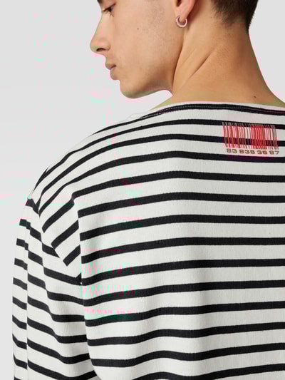 VTMNTS Longsleeve mit Streifenmuster Marineblau 3