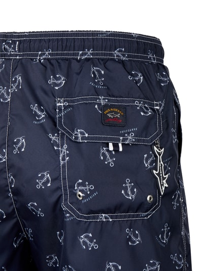 Paul & Shark Badeshorts mit Logo-Muster  Marine 6