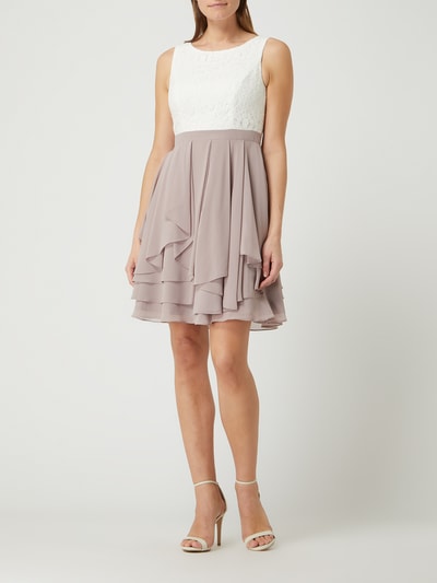 Jake*s Cocktail Cocktailkleid aus Spitze und Chiffon  Mauve 1