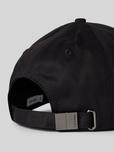 CK Calvin Klein Basecap mit Label-Print Modell 'CK MUST' Black 3