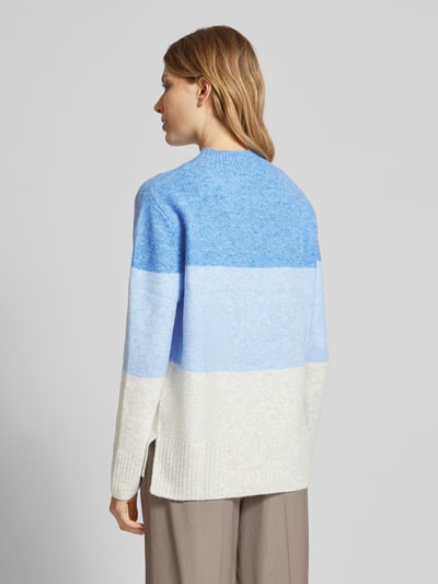 Tom Tailor Denim Regular Fit Strickpullover mit Colour Blocking Blau 5