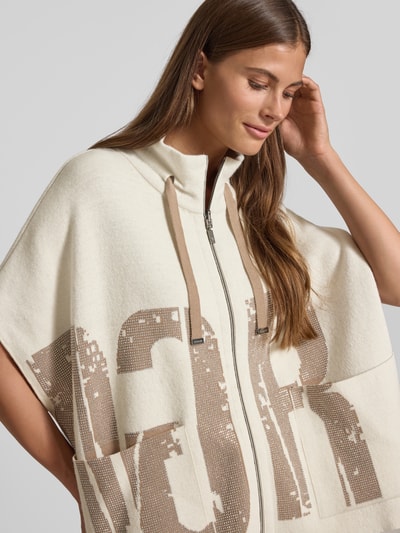 monari Kurtka wełniana o kroju relaxed fit z dodatkiem wiskozy Beżowy 3