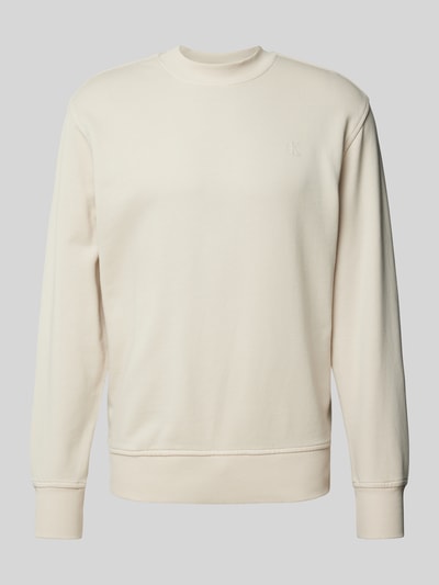 Calvin Klein Jeans Sweatshirt mit Label-Detail Offwhite 2