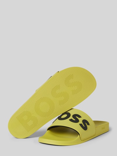 BOSS Slides mit Label-Print Modell 'Kirk' Gruen 3