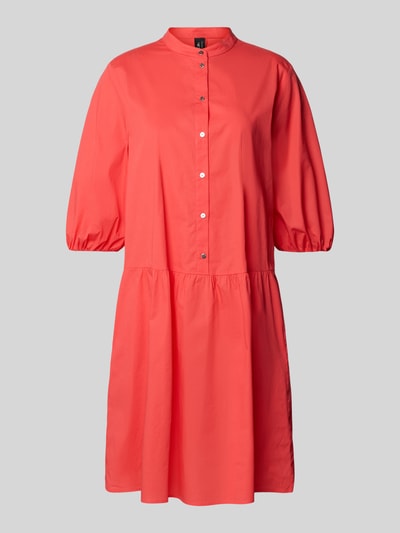 Marc Cain Knielange overhemdjurk met knoopsluiting Koraal - 2